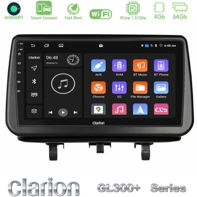 Clarion GL300+ Series 4Core Android11 4+64GB  Opel Meriva B 2010-2017 Navigation Multimedia Tablet 9