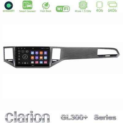 Clarion GL300+ Series 4Core Android11 4+64GB     VW Sportsvan 2014-2020 Navigation Multimedia Tablet 9