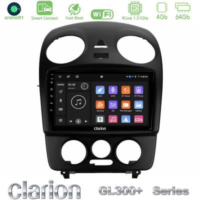 Clarion GL300+ Series 4Core Android11 4+64GB  VW Beetle Navigation Multimedia Tablet 9