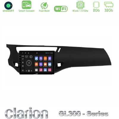 Clarion GL300 Series 4Core Android11 2+32GB Citroen C3/DS3 2009-2016 Navigation Multimedia Tablet 9