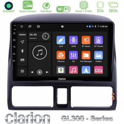 Clarion GL300 Series 4Core Android11 2+32GB Honda CRV 2002-2006 Navigation Multimedia Tablet 9
