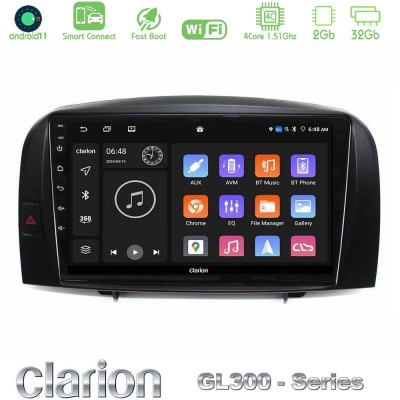 Clarion GL300 Series 4Core Android11 2+32GB Hyundai Sonata 2005-2009 Navigation Multimedia Tablet 10