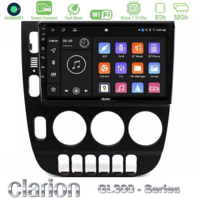 Clarion GL300 Series 4Core Android11 2+32GB Mercedes ML Class (W163) 1998-2005 Navigation Multimedia Tablet 9