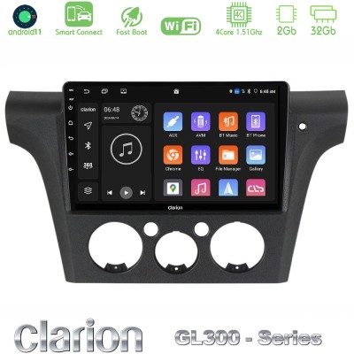 Clarion GL300 Series 4Core Android11 2+32GB Mitsubishi Outlander 2002 – 2007 Navigation Multimedia Tablet 10
