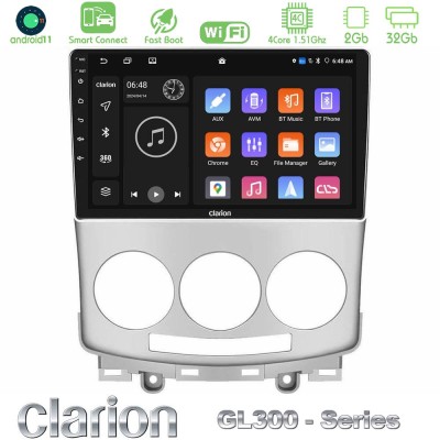 Clarion GL300 Series Mazda 5 2004-2010 4Core Android11 2+32GB Navigation Multimedia Tablet 9