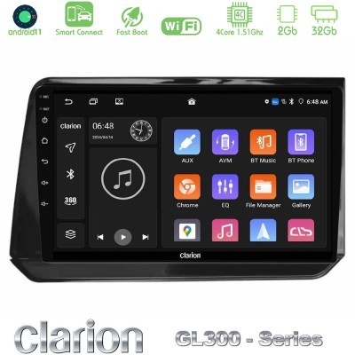 Clarion GL300 Series 4Core Android11 2+32GB Nissan Note 2021-2026 RHD Navigation Multimedia Tablet 10