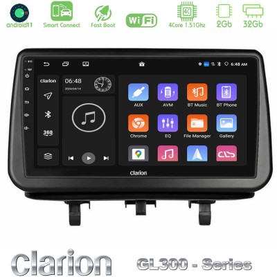 Clarion GL300 Series Opel Meriva B 2010-2017 4Core Android11 2+32GB Navigation Multimedia Tablet 9