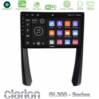 Clarion GL300 Series 4Core Android11 2+32GB Porsche 911/Cayman/Boxster Navigation Multimedia Tablet 9