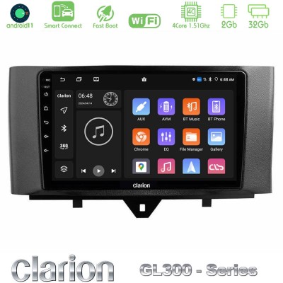 Clarion GL300 Series 4Core Android11 2+32GB Smart 451 Facelift Navigation Multimedia Tablet 9