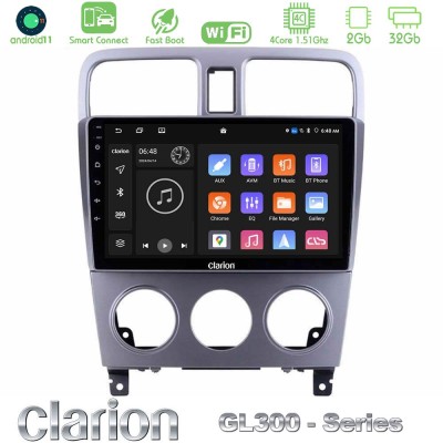 Clarion GL300 Series 4Core Android11 2+32GB Subaru Forester 2003-2007 Navigation Multimedia Tablet 9