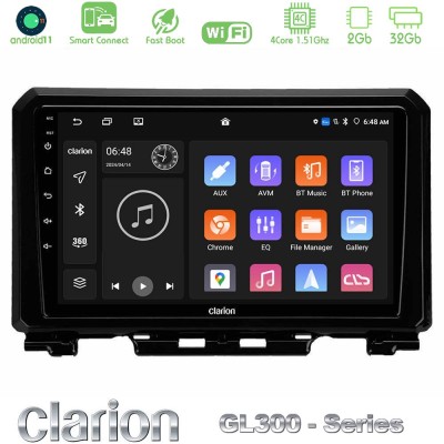 Clarion GL300 Series 4Core Android11 2+32GB Suzuki Jimny 2018-2022 Navigation Multimedia Tablet 9