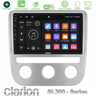 Clarion GL300 Series 4Core Android11 2+32GB VW Scirocco / Eos Navigation Multimedia Tablet 9