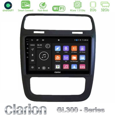 Clarion GL300 Series 4Core Android11 2+32GB VW Scirocco 2014 – 2017 Navigation Multimedia Tablet 9