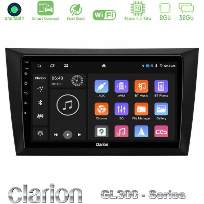 Clarion GL300 Series 4Core Android11 2+32GB Vw Golf 6 Navigation Multimedia Tablet 9