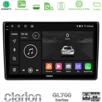Clarion GL700 Series 8Core Android13 4+64GB Audi A4 B7 Navigation Multimedia Tablet 9