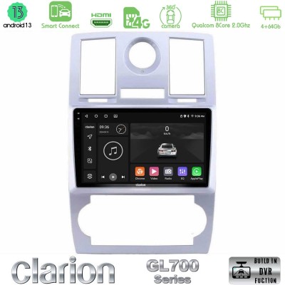 Clarion GL700 Series 8Core Android13 4+64GB Chrysler 300C Navigation Multimedia Tablet 9