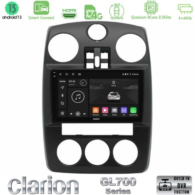 Clarion GL700 Series Chrysler PT-Cruiser 2000-2005 8Core Android13 4+64GB Navigation Multimedia Tablet 9