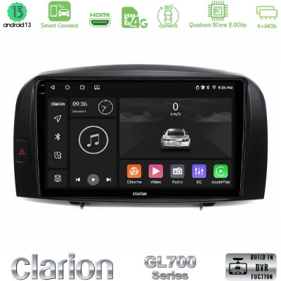 Clarion GL700 Series 8Core Android13 4+64GB Hyundai Sonata 2005-2009 Navigation Multimedia Tablet 10