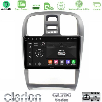 Clarion GL700 Series 8Core Android13 4+64GB Hyundai Sonata 2001-2005 Navigation Multimedia Tablet 9
