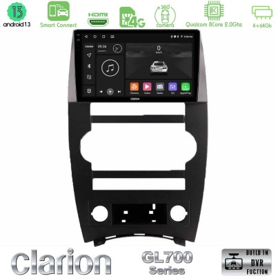 Clarion GL700 Series 8Core Android13 4+64GB Jeep Commander 2007-2008 Navigation Multimedia Tablet 9