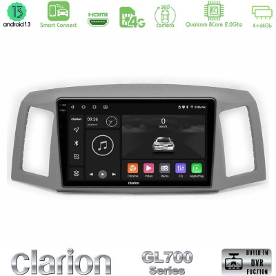 Clarion GL700 Series 8Core Android13 4+64GB Jeep Grand Cherokee 2005-2007 Navigation Multimedia Tablet 10