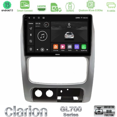 Clarion GL700 Series 8Core Android13 4+64GB Jeep Cherokee (KJ) 2002-2007 Navigation Multimedia Tablet 9
