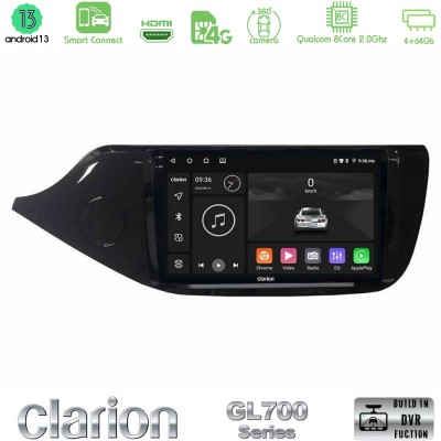Clarion GL700 Series 8Core Android13 4+64GB Kia Ceed 2013-2017 Navigation Multimedia Tablet 9