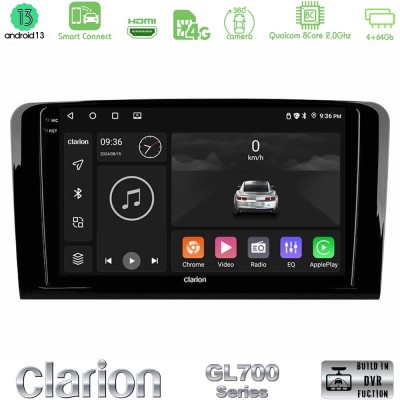 Clarion GL700 Series 8Core Android13 4+64GB Mercedes ML/GL Class Navigation Multimedia Tablet 9