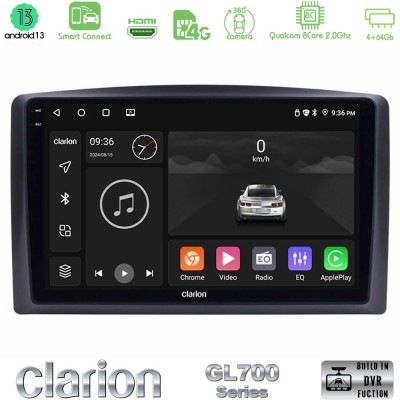 Clarion GL700 Series 8Core Android13 4+64GB Mercedes Vito 2015-2021 Navigation Multimedia Tablet 10