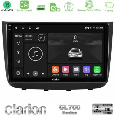 Clarion GL700 Series Mercedes Vito/Viano 2003-2006 8Core Android13 4+64GB Navigation Multimedia Tablet 10