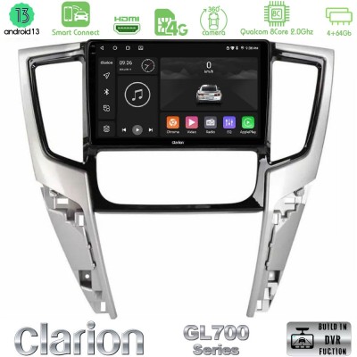 Clarion GL700 Series 8Core Android13 4+64GB Mitsubishi L200 2019-2023 Navigation Multimedia Tablet 9
