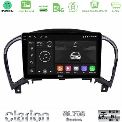 Clarion GL700 Series 8Core Android13 4+64GB Nissan Juke Navigation Multimedia Tablet 9