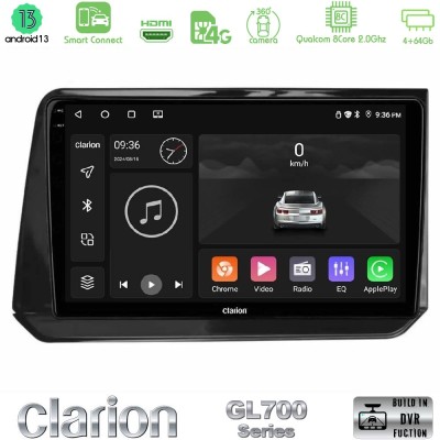Clarion GL700 Series 8Core Android13 4+64GB Nissan Note 2021-2026 RHD Navigation Multimedia Tablet 10