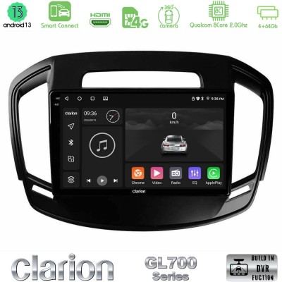 Clarion GL700 Series 8Core Android13 4+64GB Opel Insignia 2014-2017 Navigation Multimedia Tablet 9