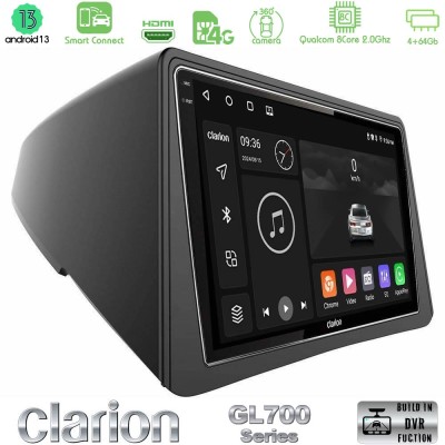 Clarion GL700 Series 8Core Android13 4+64GB Opel Mokka Navigation Multimedia Tablet 9