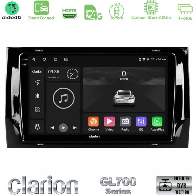 Clarion GL700 Series 8Core Android13 4+64GB Skoda Kodiaq/Karoq 2017-> Navigation Multimedia Tablet 10
