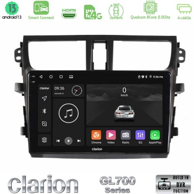 Clarion GL700 Series Suzuki Celerio 2014-2020 8Core Android13 4+64GB Navigation Multimedia Tablet 9