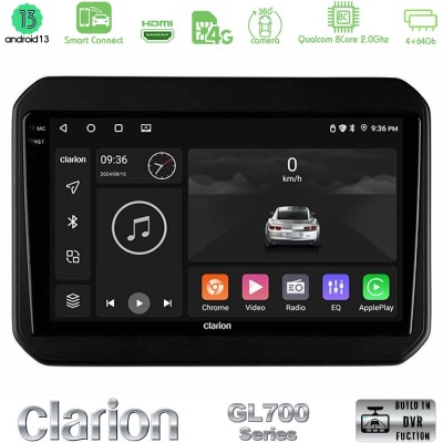 Clarion GL700 Series 8Core Android13 4+64GB Suzuki Ignis Navigation Multimedia Tablet 9