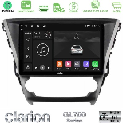 Clarion GL700 Series 8Core Android13 4+64GB Toyota Avensis 2015-2018 Navigation Multimedia Tablet 9