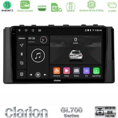 Clarion GL700 Series 8Core Android13 4+64GB Subaru BRZ / Toyota GR86 2022-> Navigation Multimedia Tablet 9