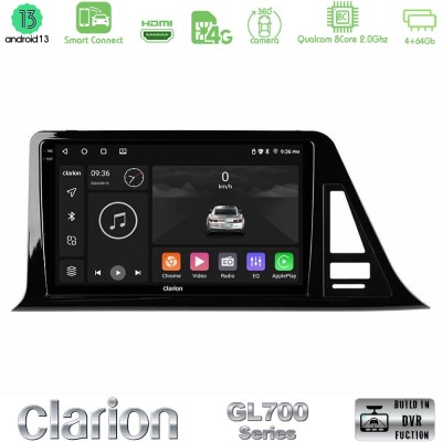 Clarion GL700 Series 8Core Android13 4+64GB Toyota CH-R Navigation Multimedia Tablet 9