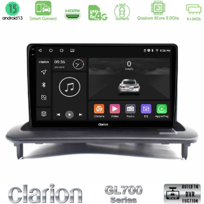 Clarion GL700 Series 8Core Android13 4+64GB Volvo S40/C30/C70 Navigation Multimedia Tablet 9