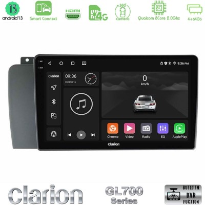 Clarion GL700 Series 8Core Android13 4+64GB Volvo S60 2004-2009 Navigation Multimedia Tablet 9