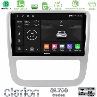 Clarion GL700 Series 8Core Android13 4+64GB VW Scirocco / Eos Navigation Multimedia Tablet 9