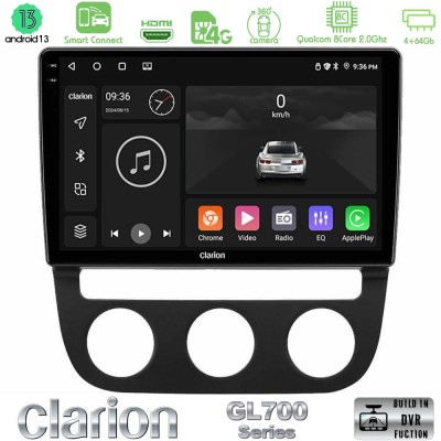 Clarion GL700 Series 8Core Android13 4+64GB VW Jetta Navigation Multimedia Tablet 10