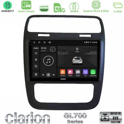 Clarion GL700 Series 8Core Android13 4+64GB VW Scirocco 2014 – 2017 Navigation Multimedia Tablet 9