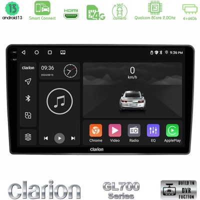 Clarion GL700 Series 8Core Android13 4+64GB VW Passat Navigation Multimedia Tablet 9