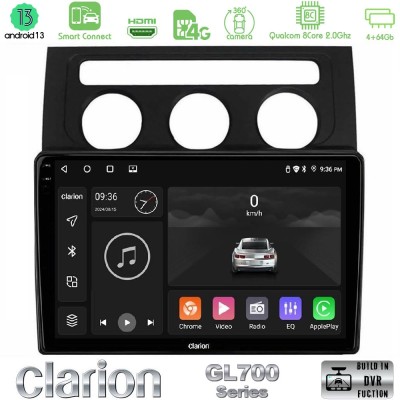 Clarion GL700 Series 8Core Android13 4+64GB VW Touran 2003-2011 Navigation Multimedia Tablet 10