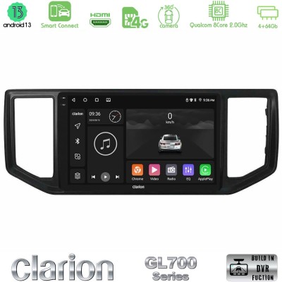Clarion GL700 Series 8Core Android13 4+64GB VW Amarok 2017-2022 Navigation Multimedia Tablet 9