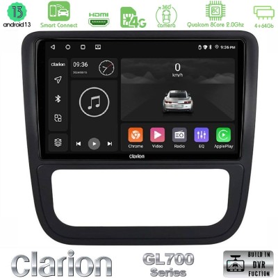 Clarion GL700 Series 8Core Android13 4+64GB VW Scirocco 2008-2014 Navigation Multimedia Tablet 9